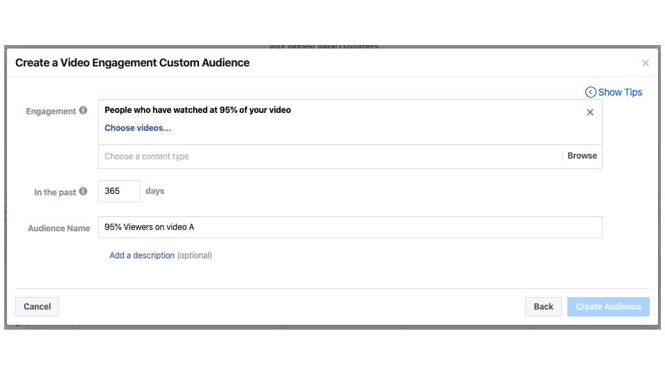 Custom Audiences Settings In Facebook Ads Manager