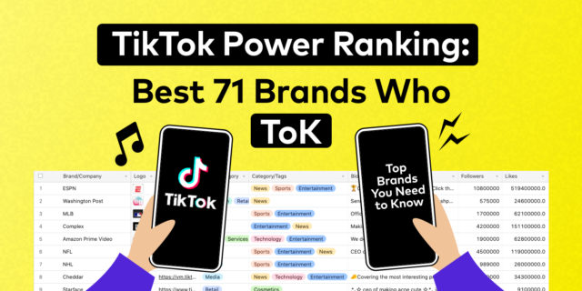 TikTok Power Ranking: Top Brands Ranking On TikTok