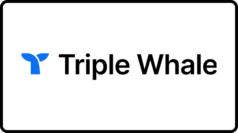 Logo for Triple Whale, a top marketing attribution tool.