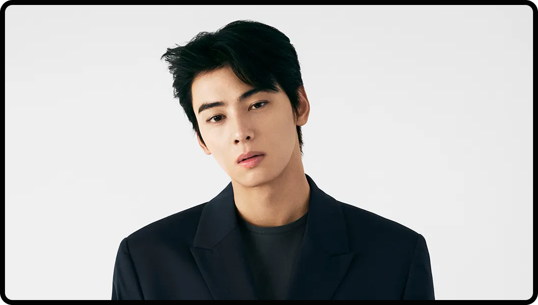 Photo of Cha Eunwoo, who collaborated with Calvin Klein for influencer marketing.