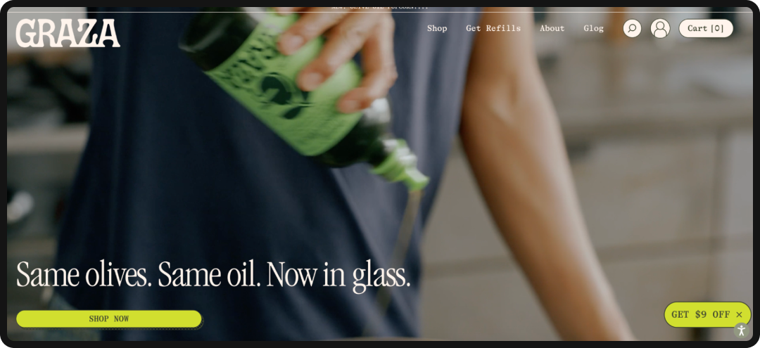 Example of landing page copywriting for marketing.