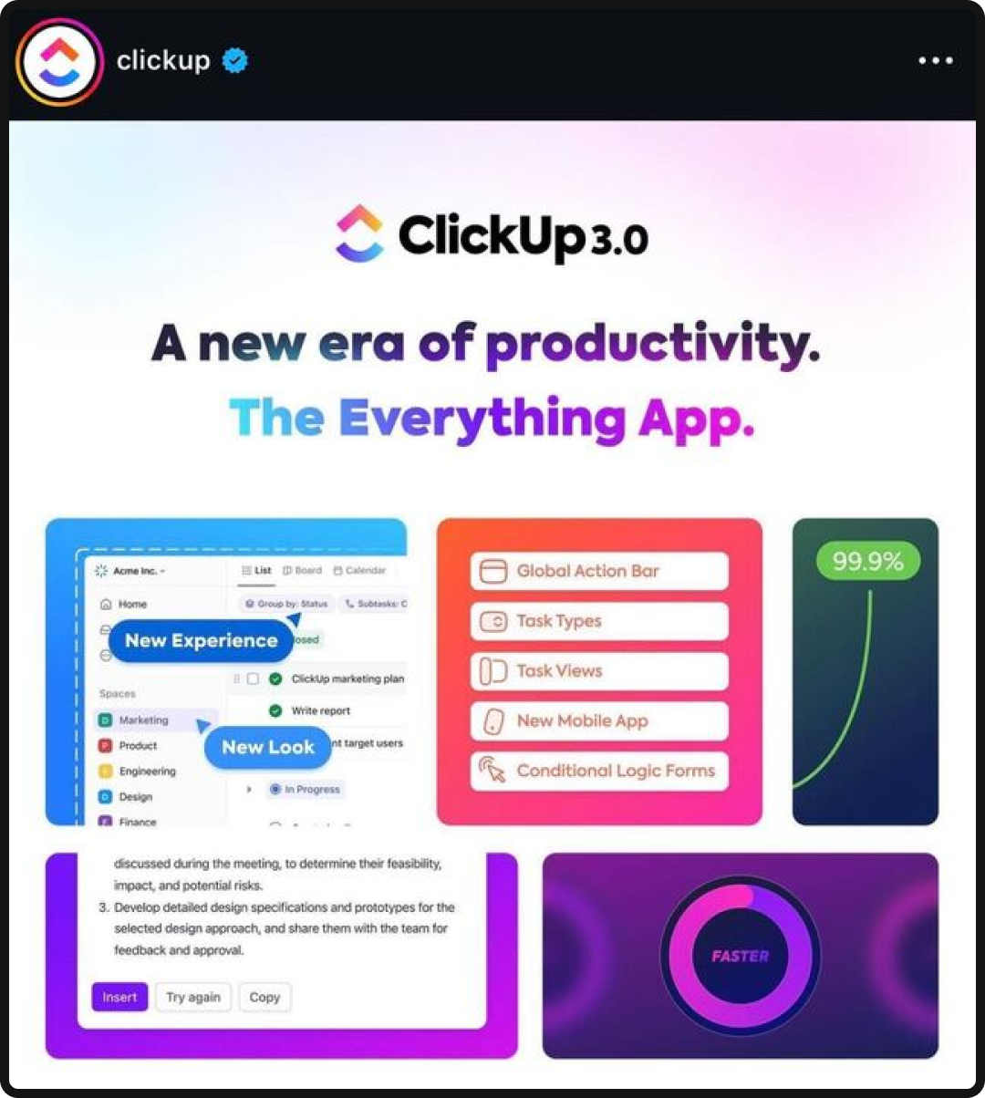 Example of good social media copywriting.