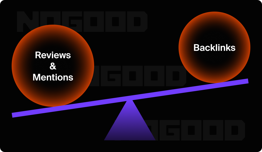 Graphic showing that reviews and mentions are more important than backlinks.
