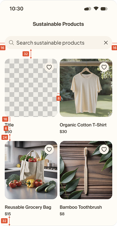 Example of leaving white space in UI design, a UI design best practice.