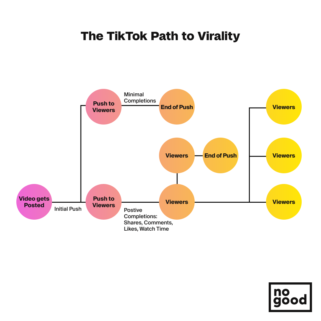 The TikTok viral algorithm flow