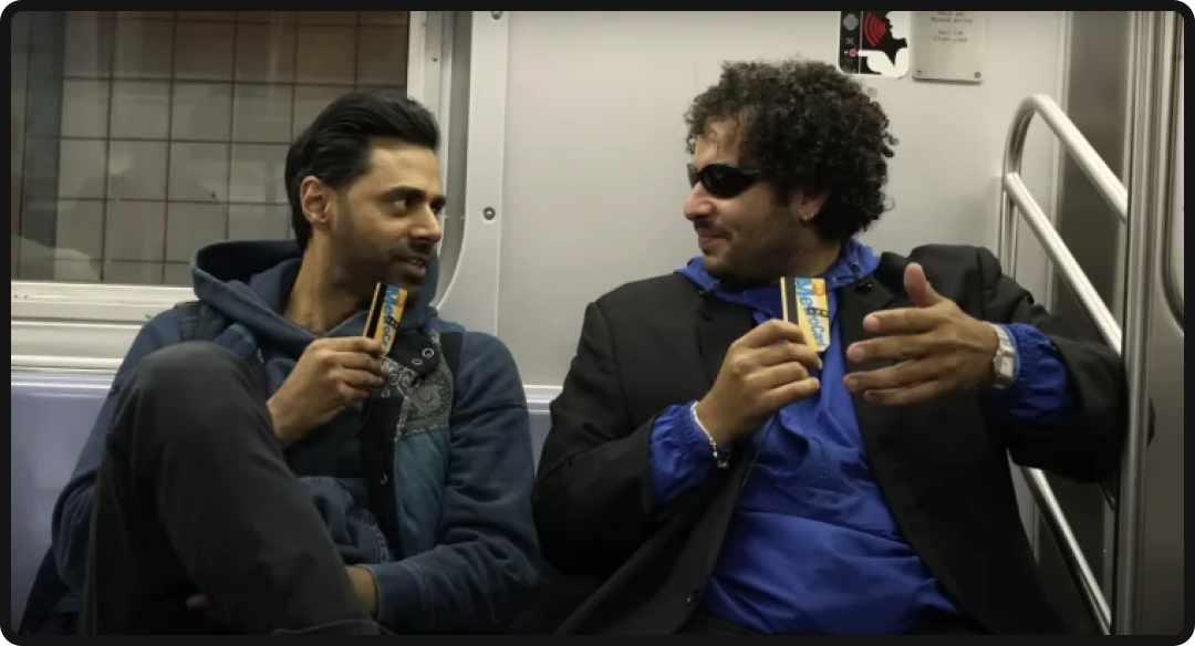 Still from Kareem Rahma's man on the street interview series SubwayTakes.