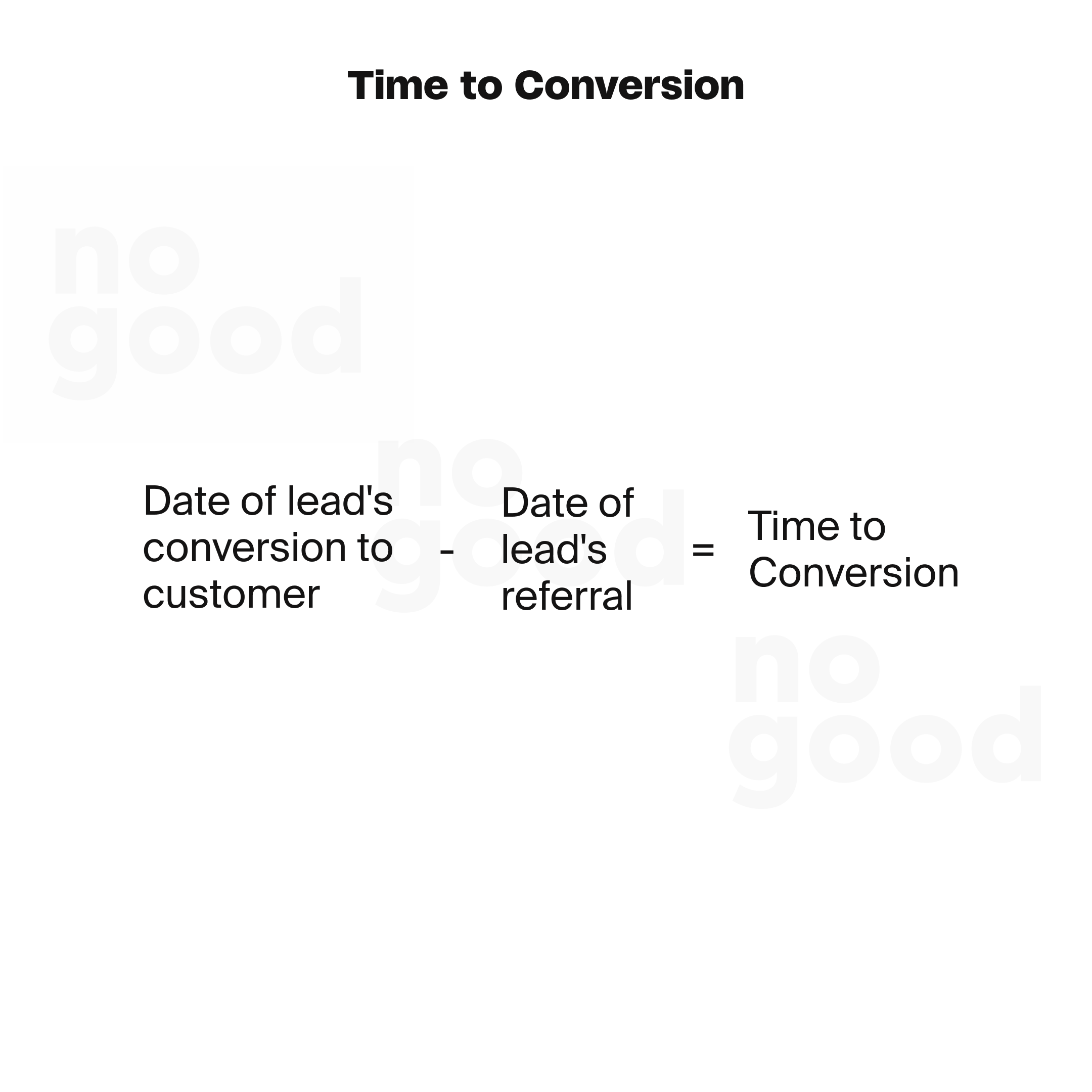 Measuring time to conversion formula