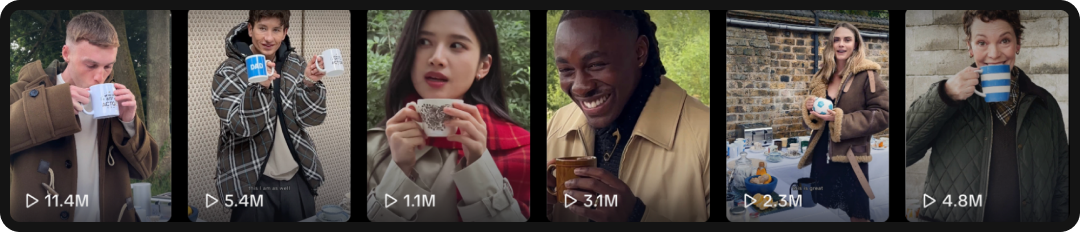 Burberry's luxury brand marketing tactic, consisting of short-form video on Instagram and TikTok.