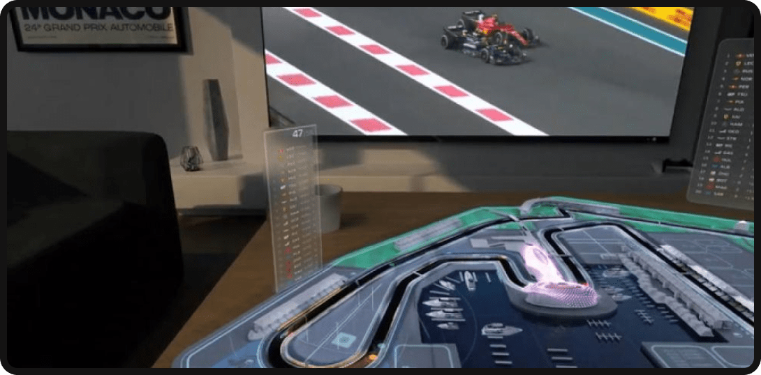 F1 AR racing track