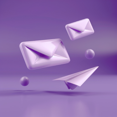 nogood 3D render icon of email marketing