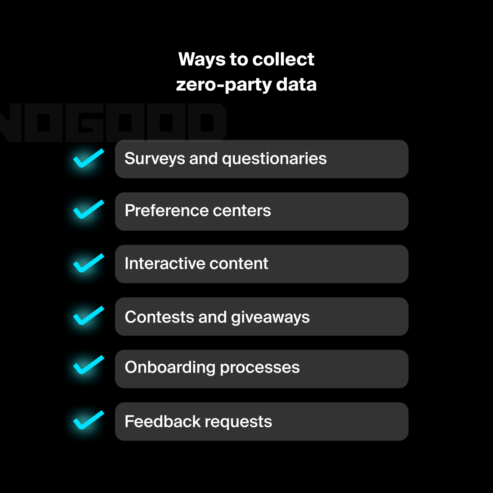 Ways to collect zero-party data