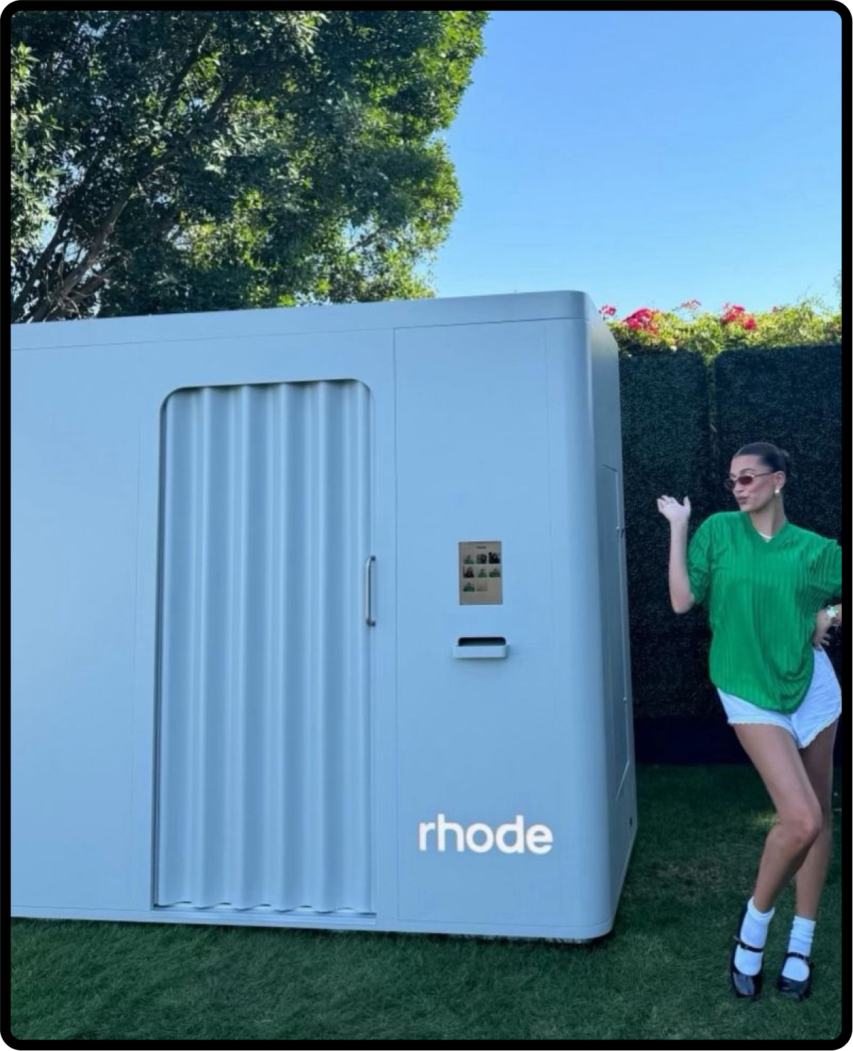 Hailey Bieber Rhode brand activation