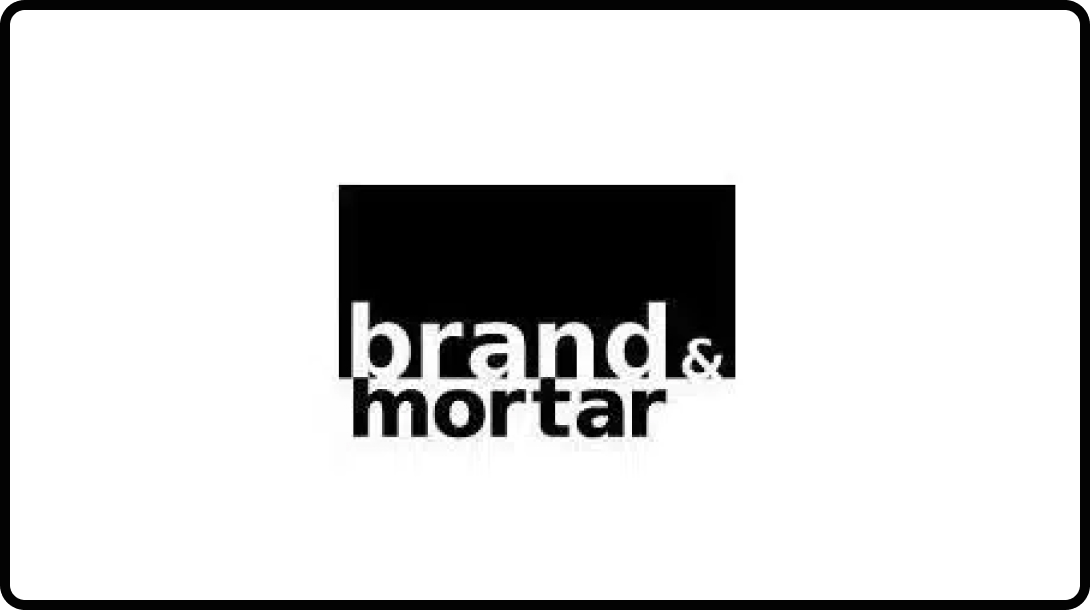 Logo of the agency Brand & Mortar