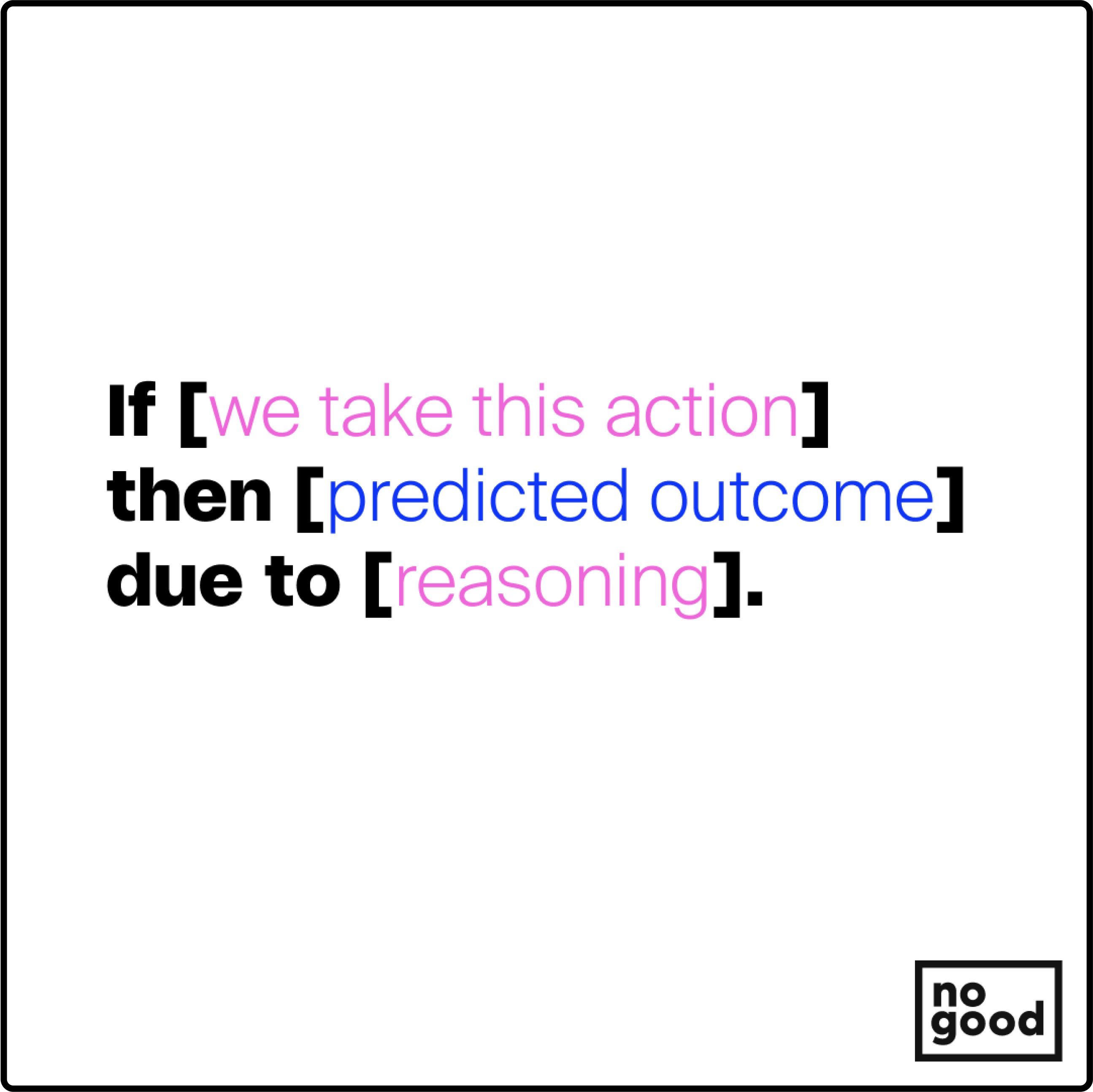 Example CRO hypothesis