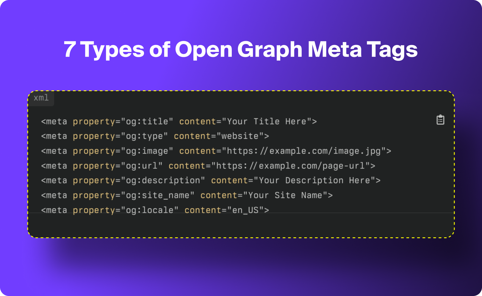 7 Types of Open Graph Meta Tags