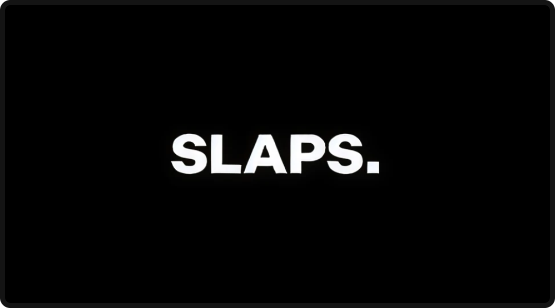 Logo of Slaps., one of the leading branding agencies.
