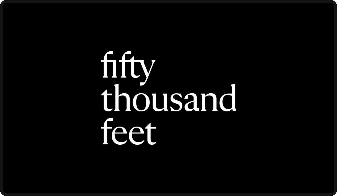 Logo for Fifty Thousand Feet, one of the top advertising agencies in Chicago in 2026.