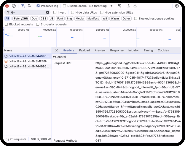 Correct server container configuration