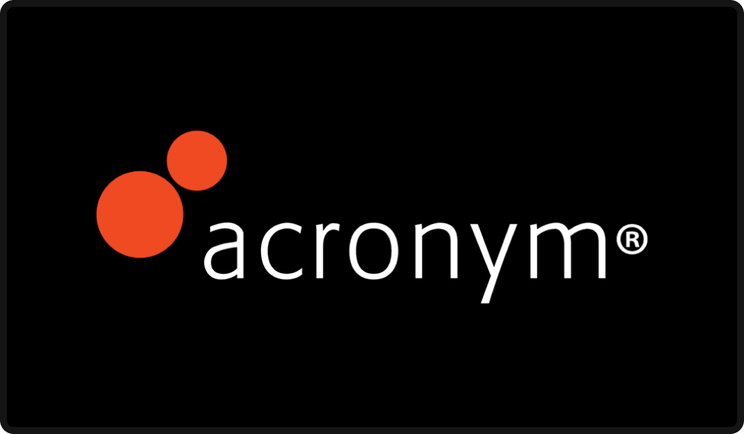 Acronym logo, one of the top social media agencies in 2026.
