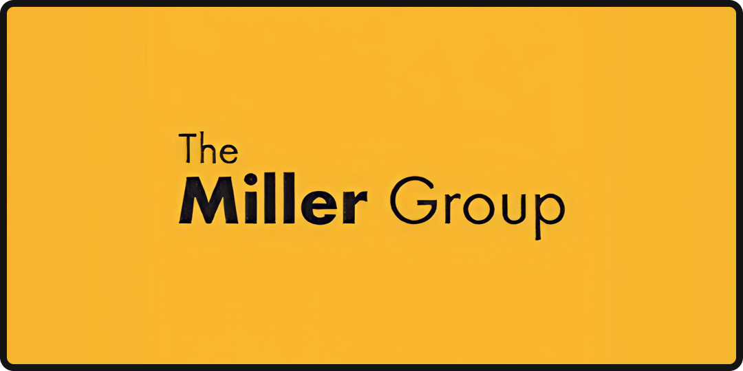 Logo of The Miller Group, a top advertising agency in Los Angeles.