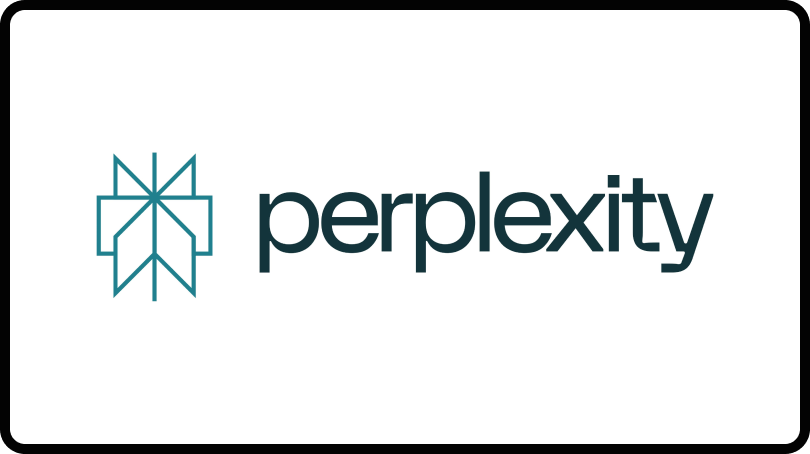 Logo for Perplexity, a generative AI tool.