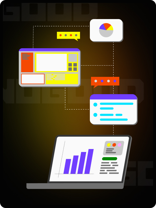 Illustration of different components of collaborative working