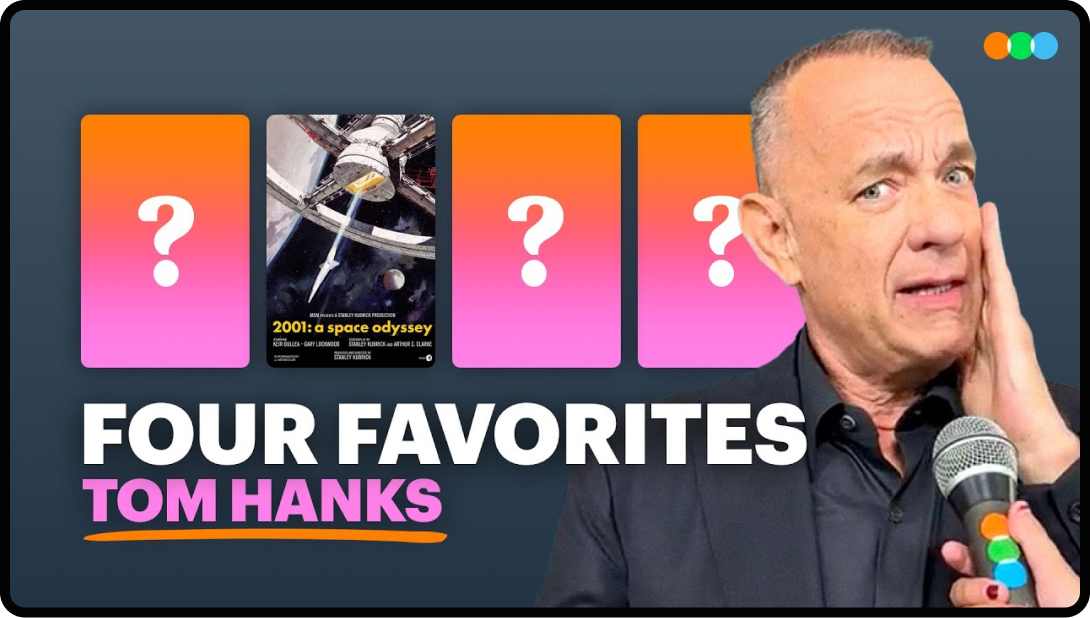 Screenshot of Four Favorites video series with Tom Hanks