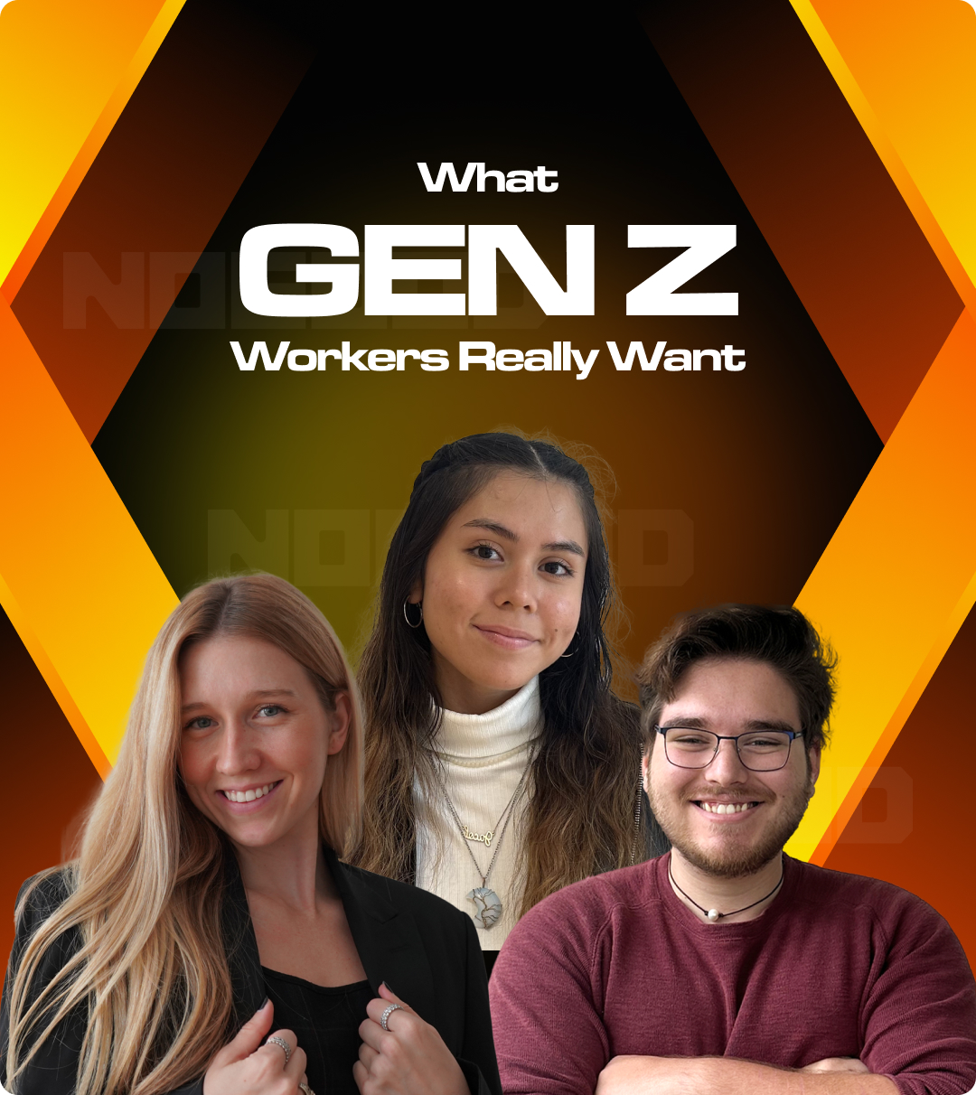 Illustration of young Gen Z workers