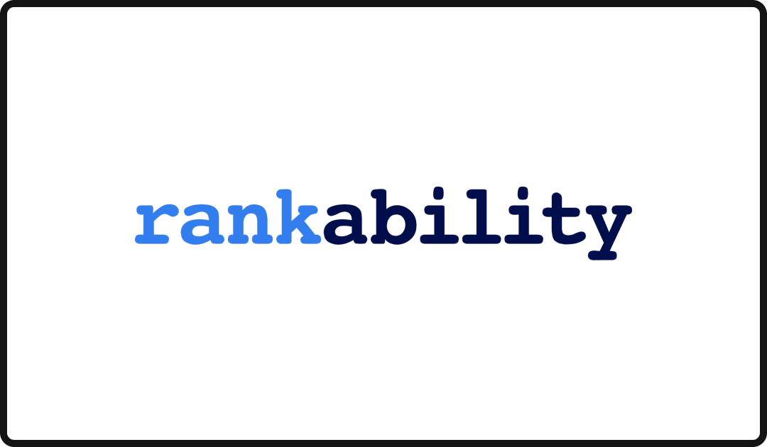 Rankability logo, one of the leading AI writing and AEO software tools in 2026.