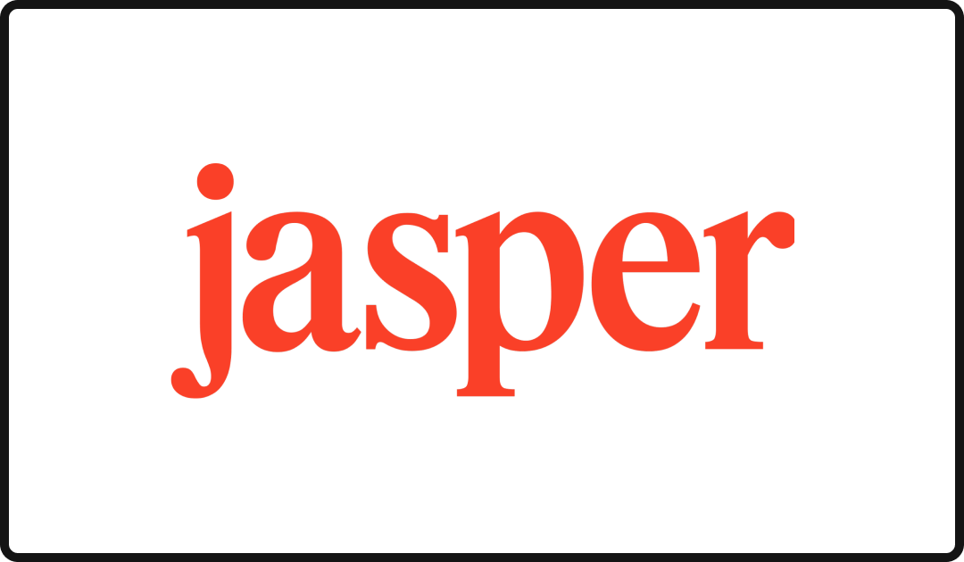 Jasper logo, one of the leading AI writing and AEO software tools in 2026.