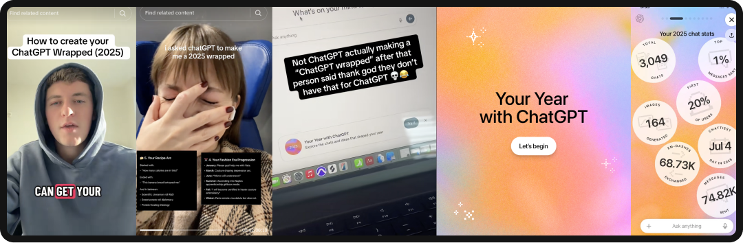 Commentary on ChatGPT Wrapped, which caused controversy in 2025.