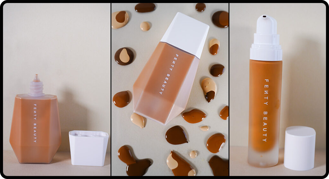 Fenty skin tint and foundation product images