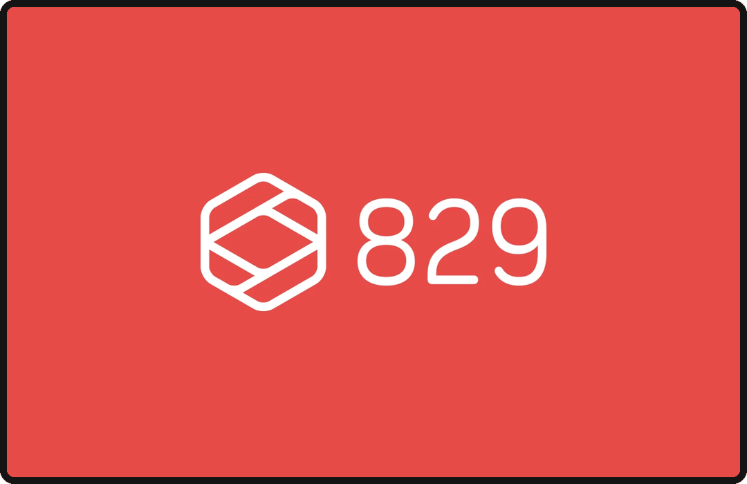 Logo for 829 Studios, one of the top marketing agencies in Boston in 2026.
