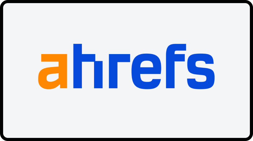 Logo for Ahrefs, one of the top LLMO software.