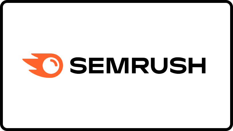 Logo for Semrush, one of the top LLMO software.