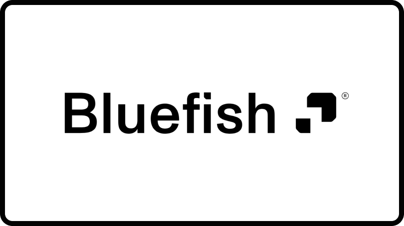 Logo for Bluefish AI, one of the top LLMO software.