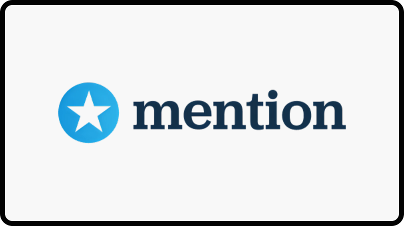 Logo of Mention, a popular social listening tool.