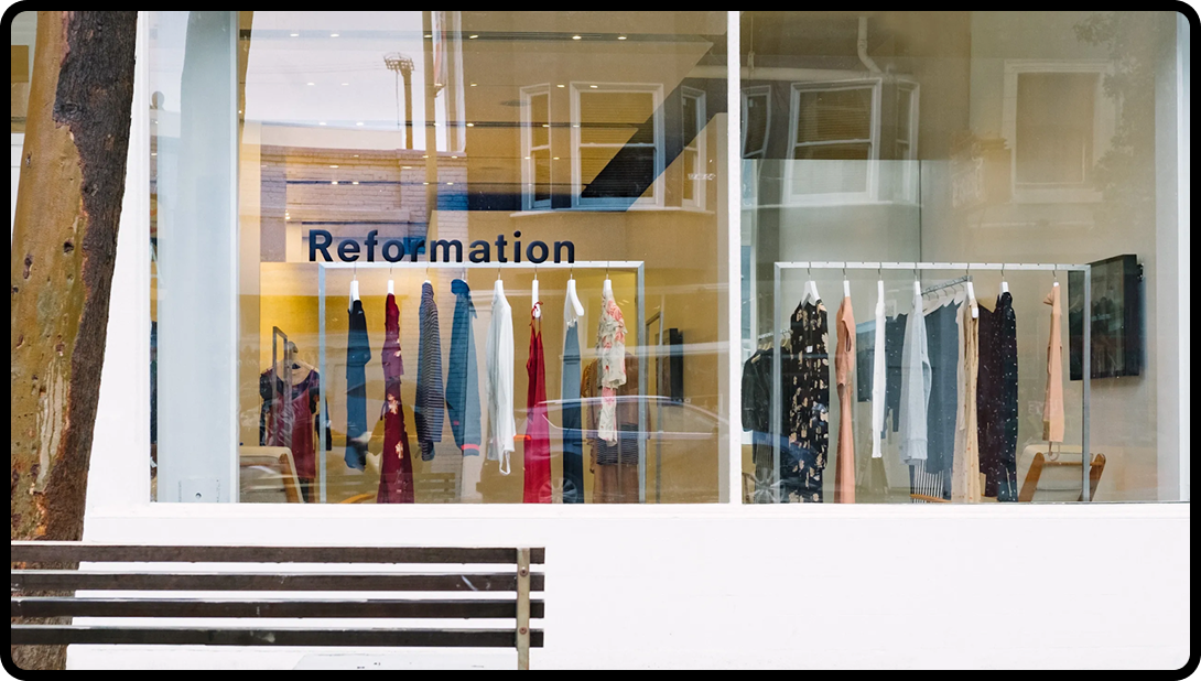 Reformation store front in a major American city.