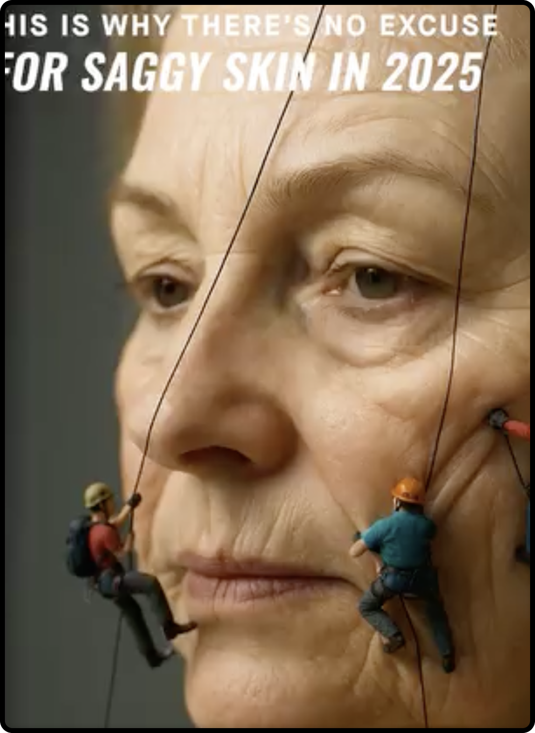 Humorous ad for a beauty brand.