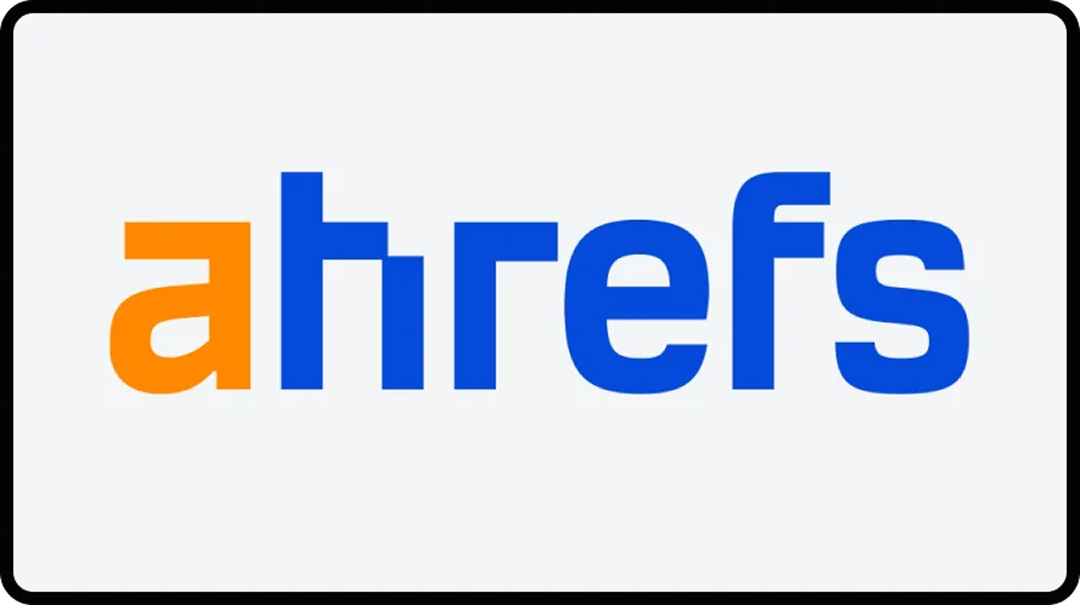 Ahrefs logo, provider of one of the top GEO monitoring tools.