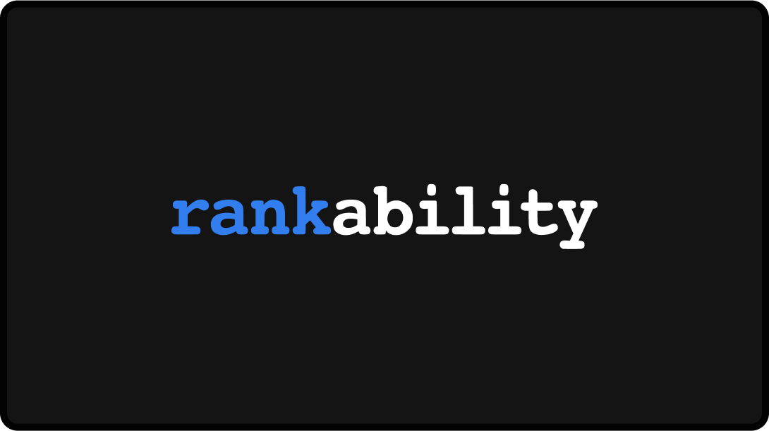 Rankability logo, an AEO and GEO tool.