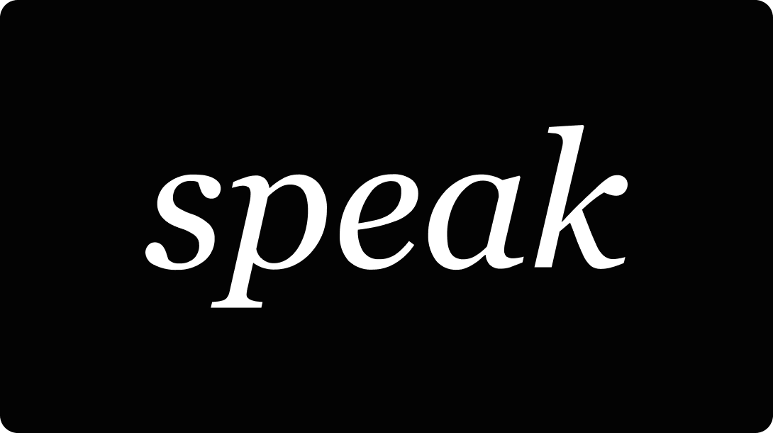 Speak logo, one of the top marketing agencies in Nashville.