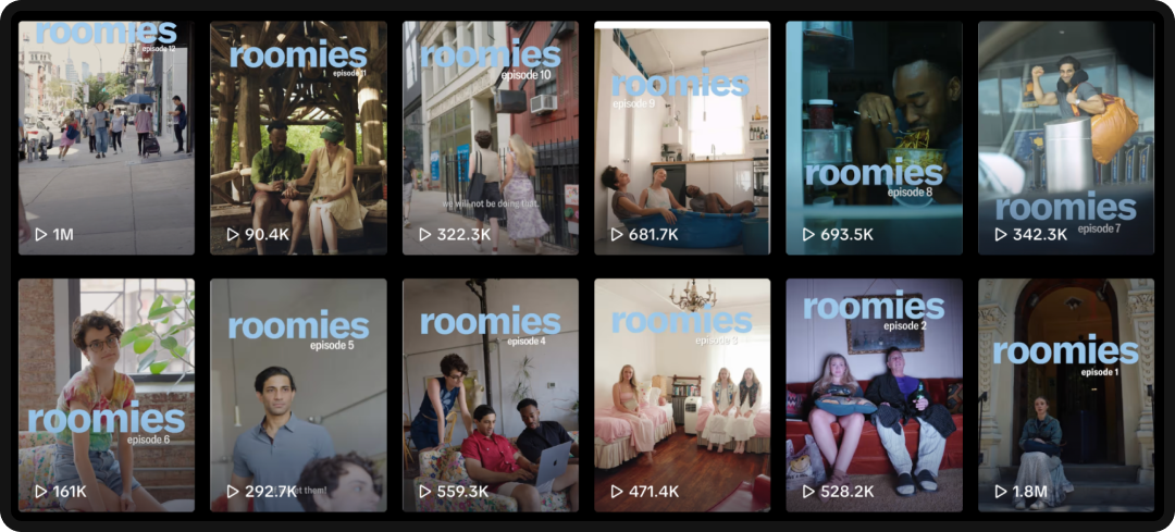 Videos part of Instagram video series "Roomies" by Bilt.