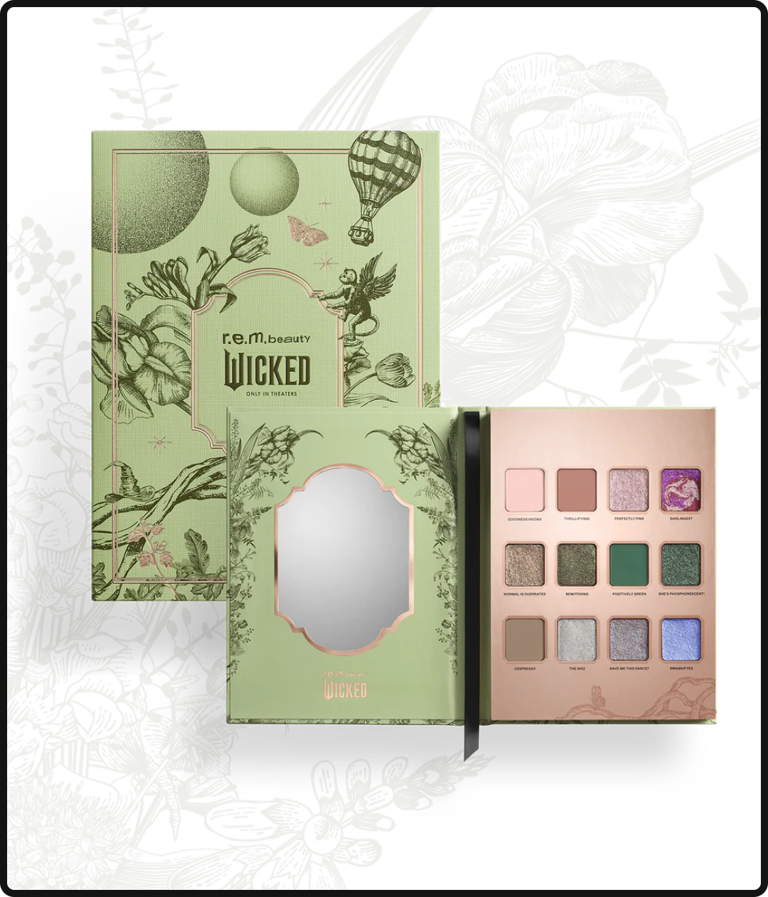 r.e.m. beauty's Wicked collection featuring an eyeshadow palette.