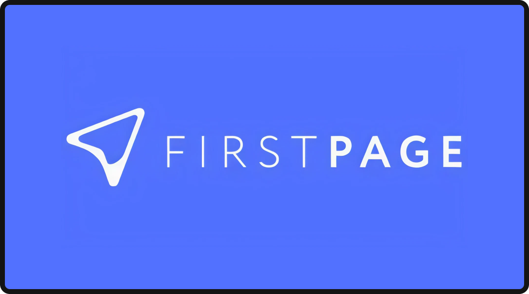 Logo for FirstPage, one of the top marketing agencies in Dublin.