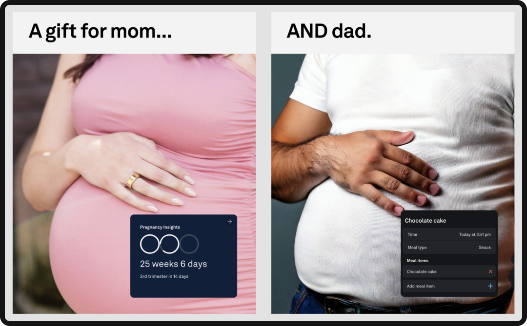 Example of a rough concept of an ad created with AI.