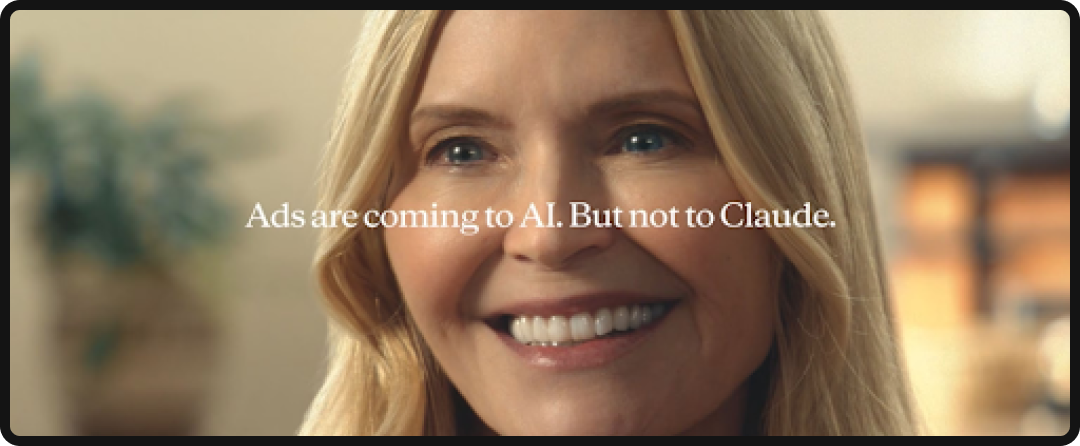 Claude anti-ad Super Bowl advertisement, clapback to ChatGPT.
