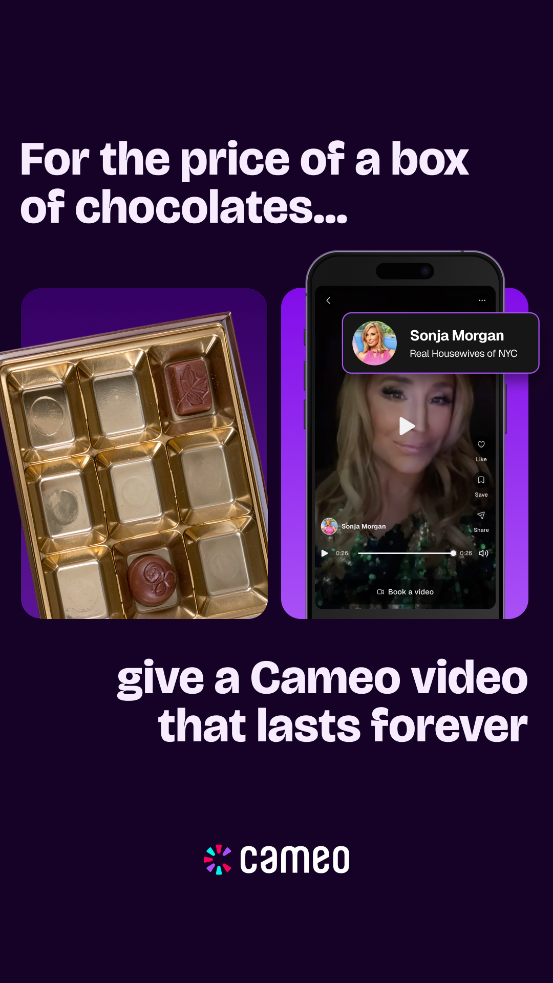 One of our top creative performers for the social campaigns run for Cameo.