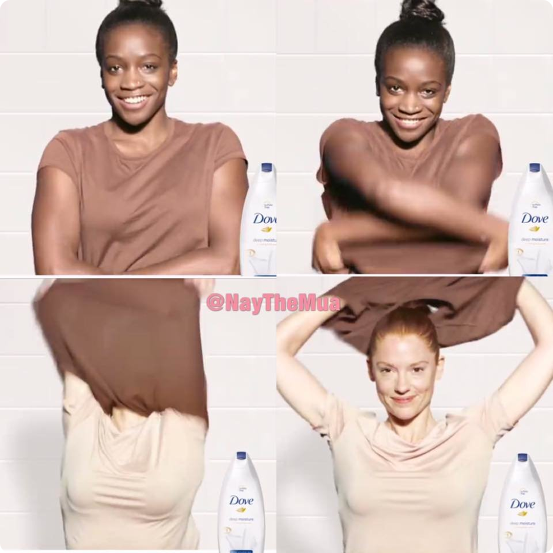 Dove's "Before & After" campaign from 2017, an example of a controversial ad.