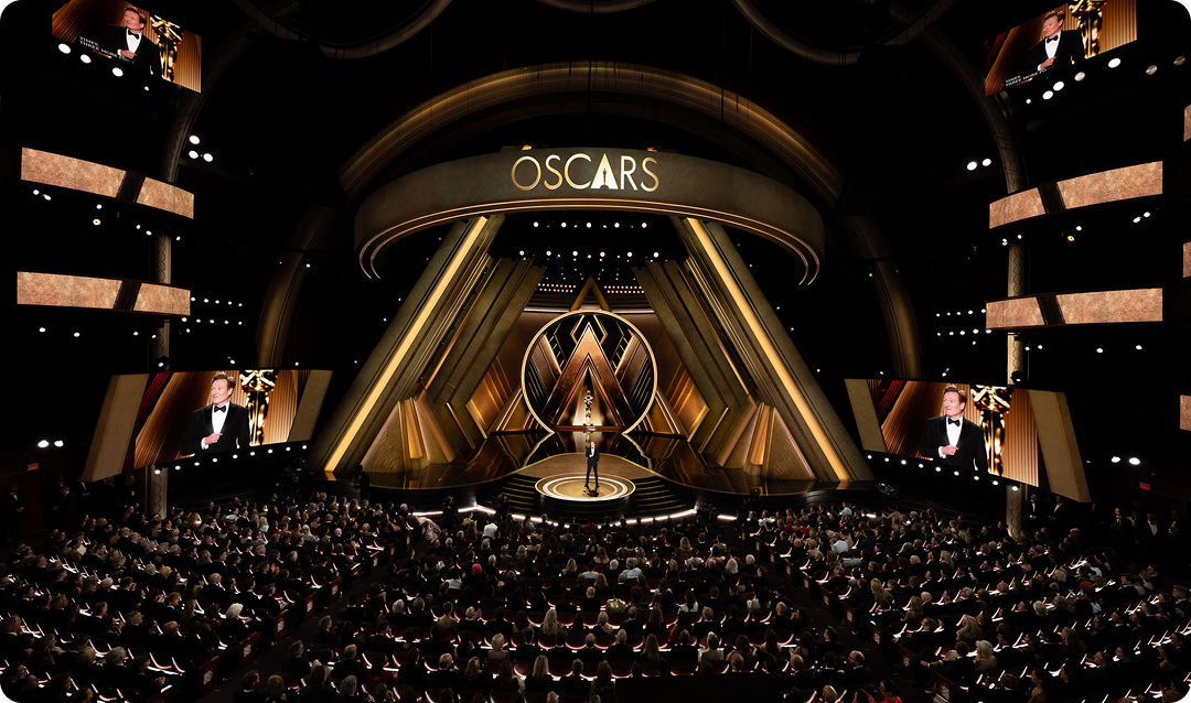 Image of the Oscars stage.